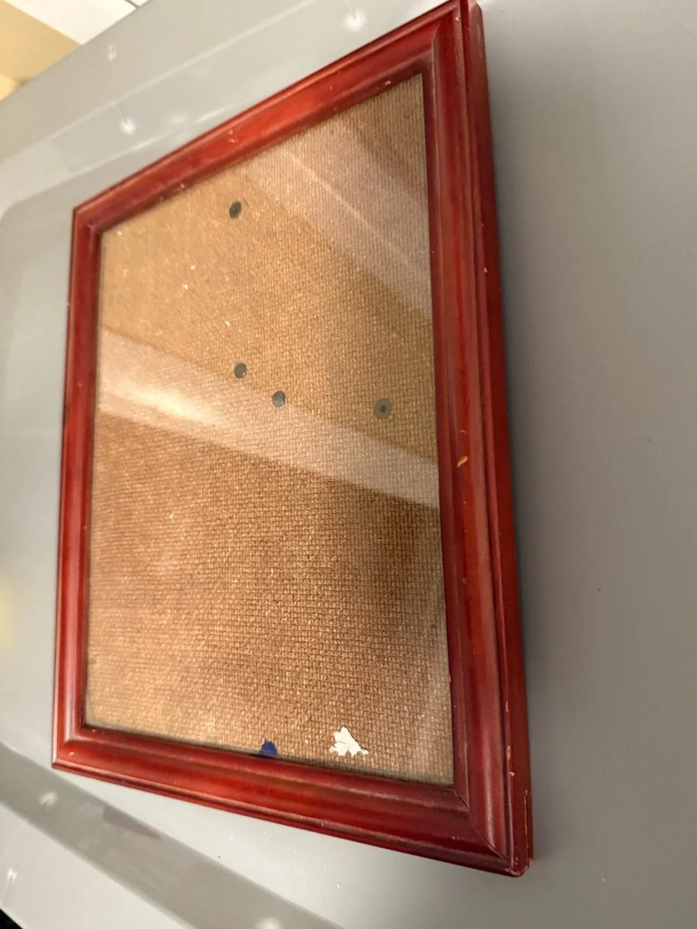 Red Wood-Frame Cork Board - Home Accents